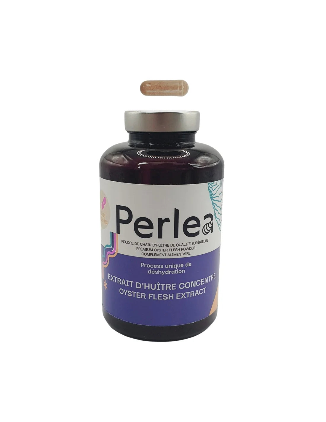 Perlea — Poudre de chair d'huître, flacon de 150 gélules